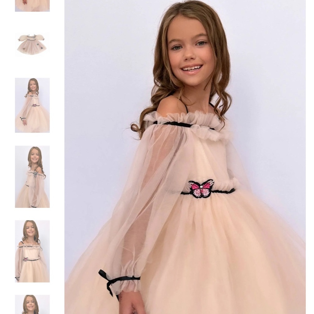 NEW without tags Lola and the Boys Girls Butterfly Dream Dress, Size 10